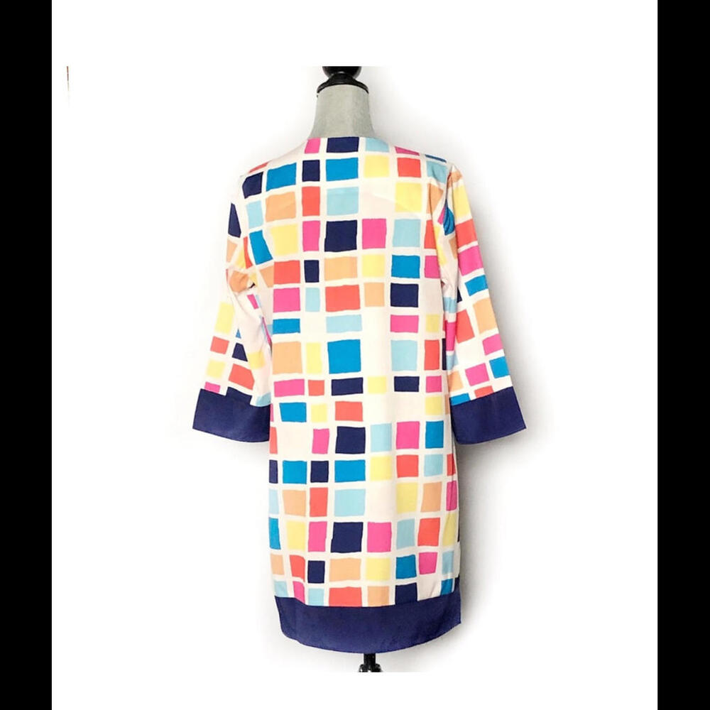Anthropologie Women's Hutch Mod Shift Dress Multi-Color Geometric Size M - Picture 2 of 4